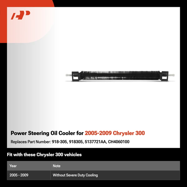 Power Steering Oil Cooler for 2005-2009 Chrysler 300