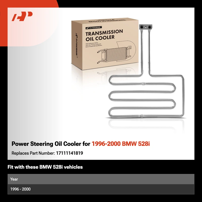 Power Steering Oil Cooler for 1996-2000 BMW 528i