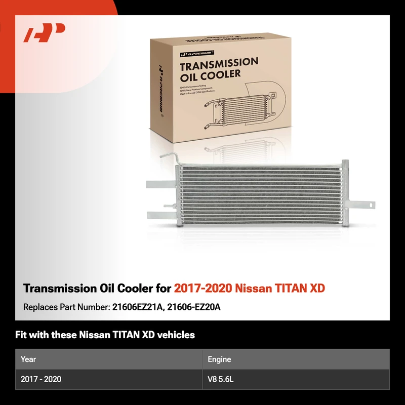 Transmission Oil Cooler for 2017-2020 Nissan TITAN XD