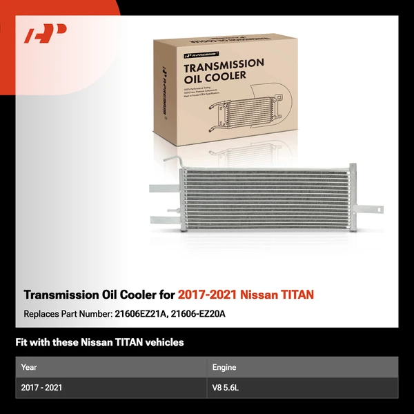Transmission Oil Cooler for 2017-2021 Nissan TITAN