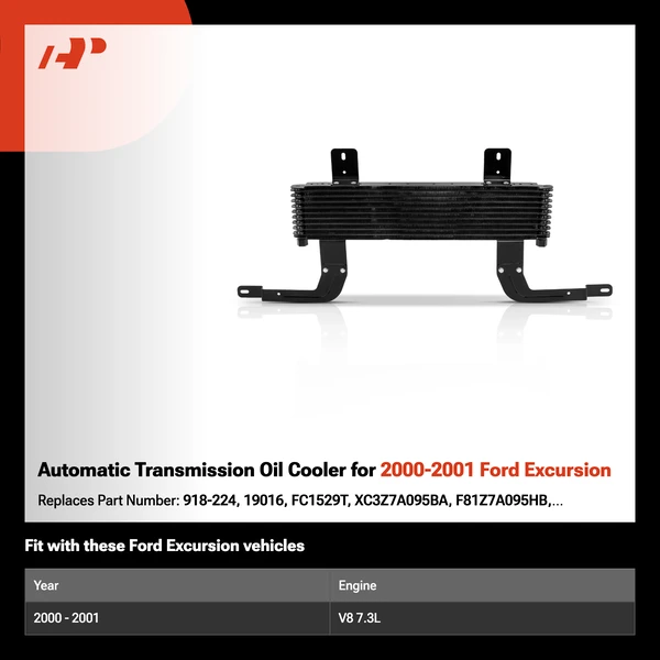 Automatic Transmission Oil Cooler for 2000-2001 Ford Excursion