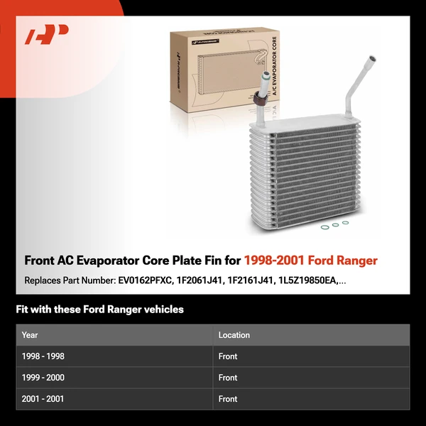 Front AC Evaporator Core Plate Fin for 1998-2001 Ford Ranger