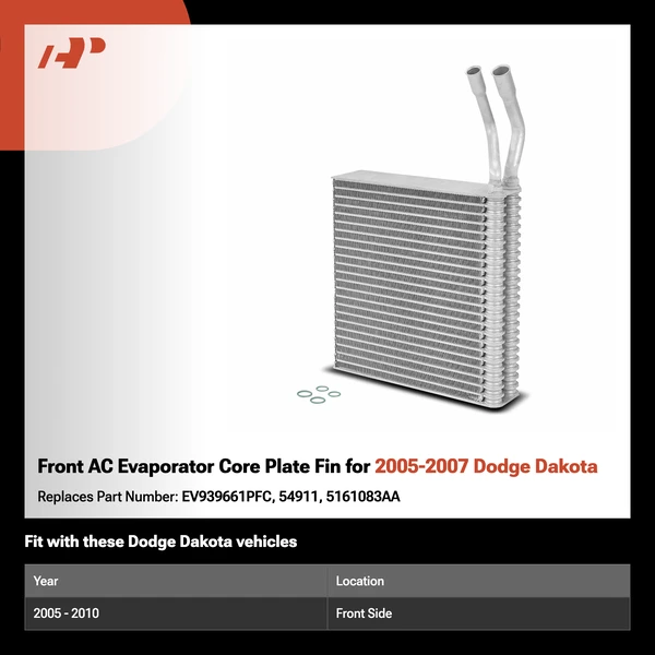 Front AC Evaporator Core Plate Fin for 2005-2007 Dodge Dakota