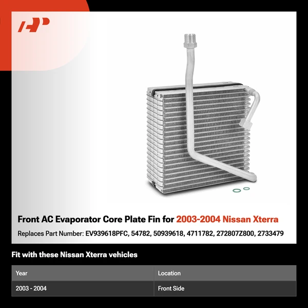 Front AC Evaporator Core Plate Fin for 2003-2004 Nissan Xterra