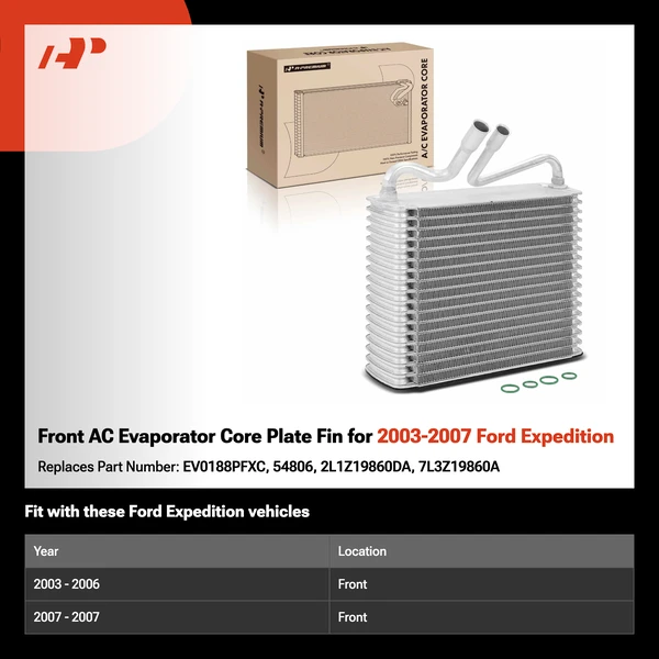 Front AC Evaporator Core Plate Fin for 2003-2007 Ford Expedition