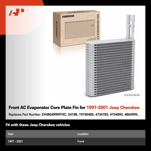 Front AC Evaporator Core Plate Fin for 1997-2001 Jeep Cherokee