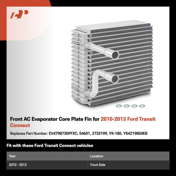 Front AC Evaporator Core Plate Fin for 2010-2013 Ford Transit Connect