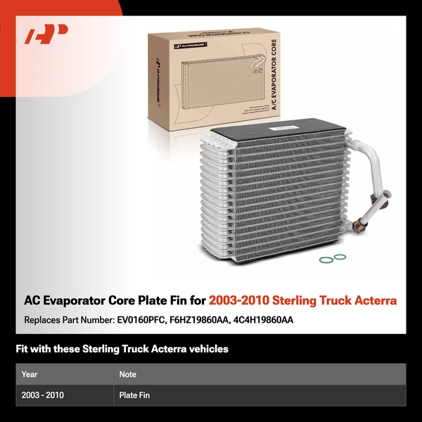 AC Evaporator Core Plate Fin for 2003-2010 Sterling Truck Acterra