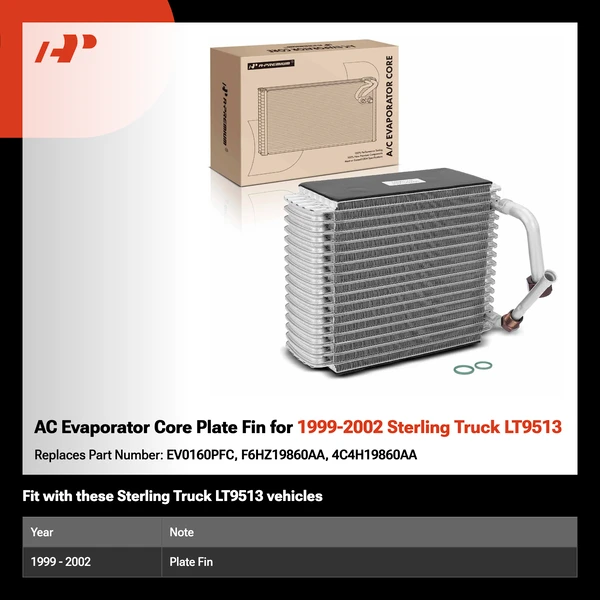 AC Evaporator Core Plate Fin for 1999-2002 Sterling Truck LT9513