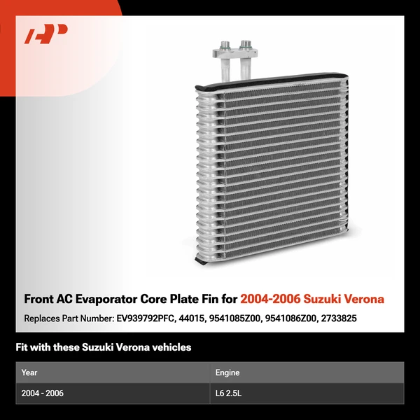 Front AC Evaporator Core Plate Fin for 2004-2006 Suzuki Verona