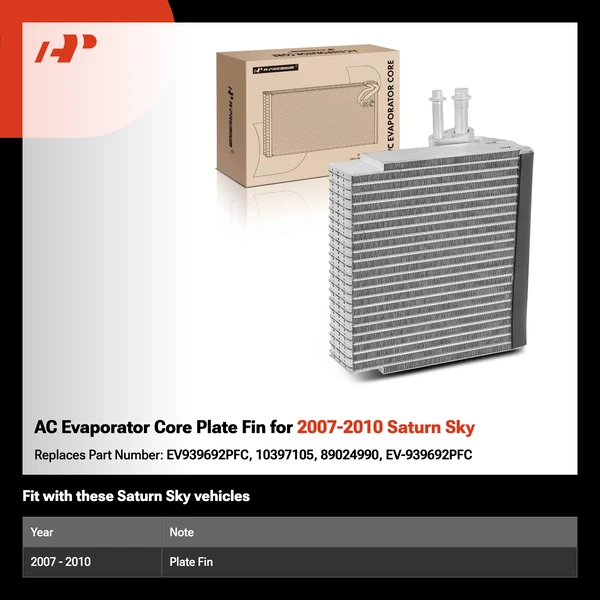 AC Evaporator Core Plate Fin for 2007-2010 Saturn Sky
