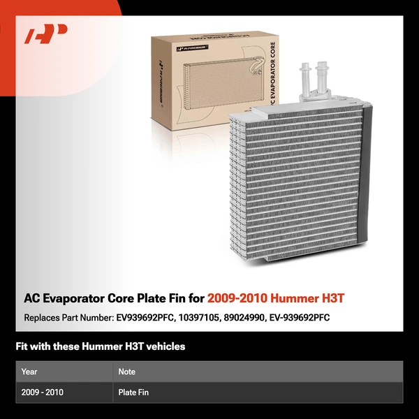 AC Evaporator Core Plate Fin for 2009-2010 Hummer H3T