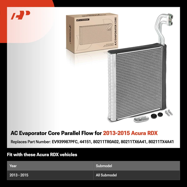 AC Evaporator Core Parallel Flow for 2013-2015 Acura RDX