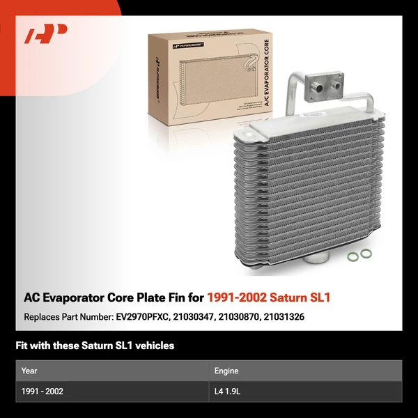 AC Evaporator Core Plate Fin for 1991-2002 Saturn SL1