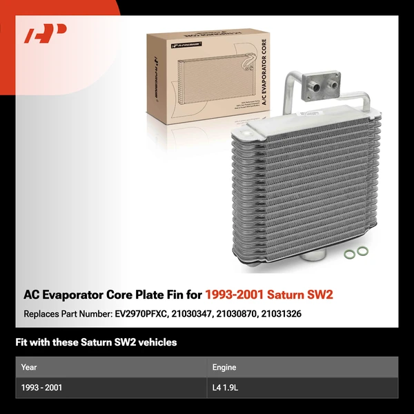 AC Evaporator Core Plate Fin for 1993-2001 Saturn SW2