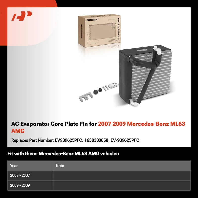 AC Evaporator Core Plate Fin for 2007 2009 Mercedes-Benz ML63 AMG