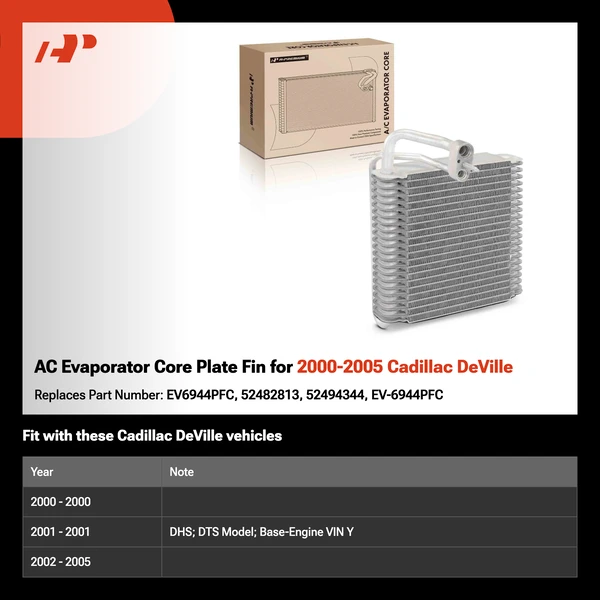 AC Evaporator Core Plate Fin for 2000-2005 Cadillac DeVille