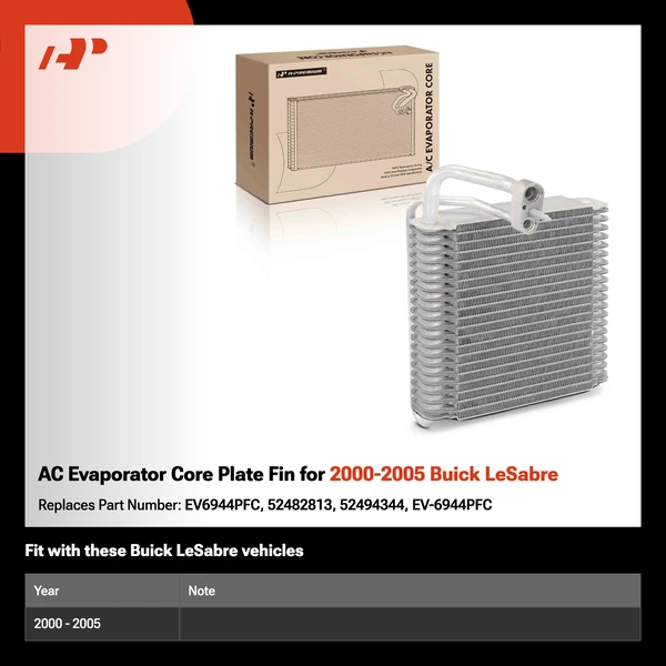 AC Evaporator Core Plate Fin for 2000-2005 Buick LeSabre