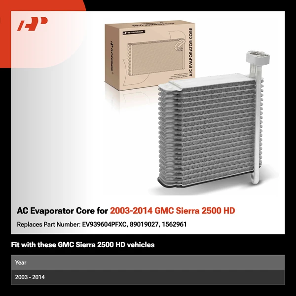 AC Evaporator Core for 2003-2014 GMC Sierra 2500 HD