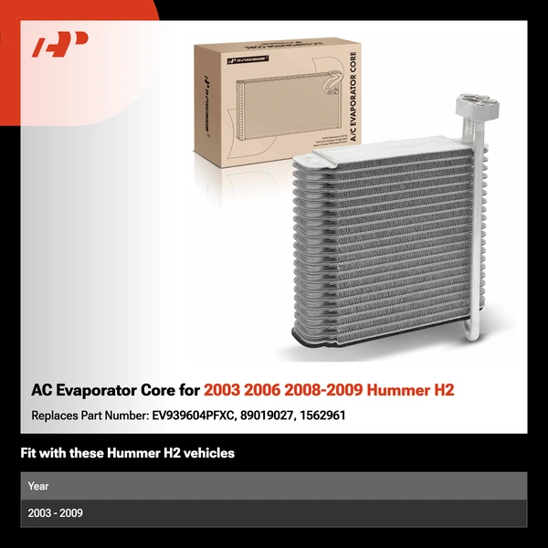 AC Evaporator Core for 2003 2006 2008-2009 Hummer H2