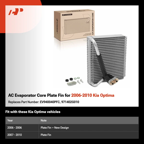 AC Evaporator Core Plate Fin for 2006-2010 Kia Optima