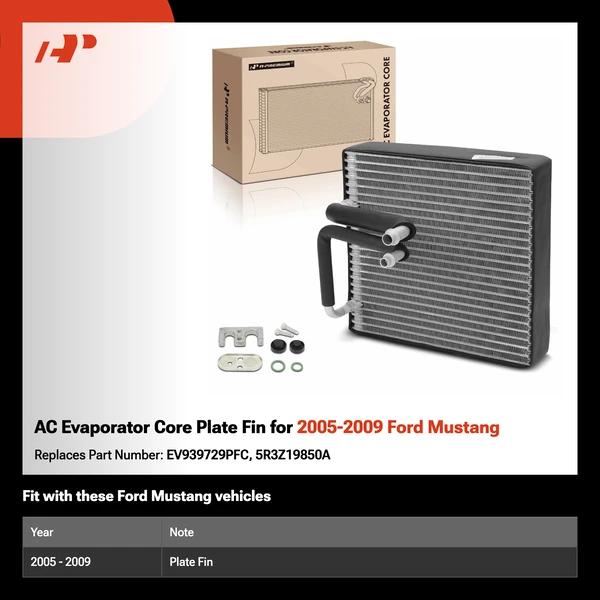 AC Evaporator Core Plate Fin for 2005-2009 Ford Mustang