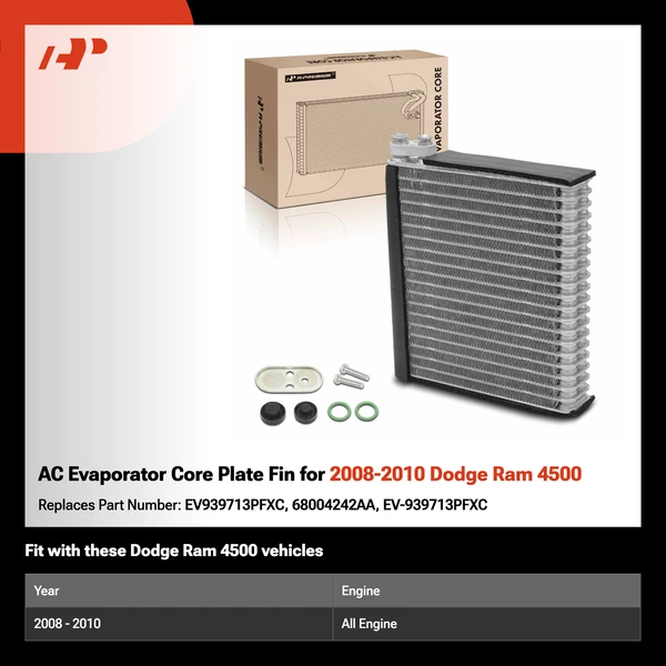 AC Evaporator Core Plate Fin for 2008-2010 Dodge Ram 4500