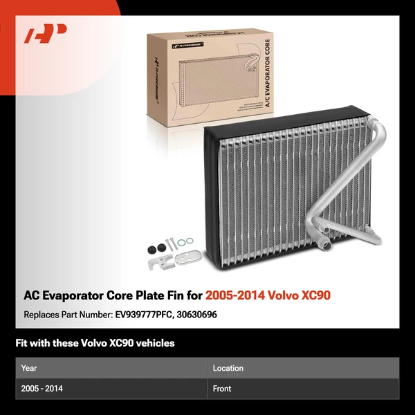 AC Evaporator Core Plate Fin for 2005-2014 Volvo XC90