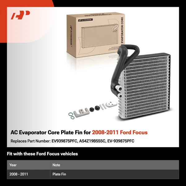 AC Evaporator Core Plate Fin for 2008-2011 Ford Focus
