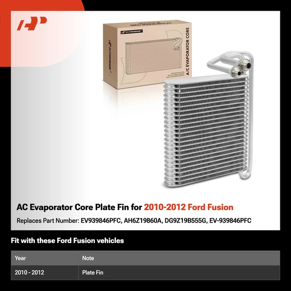 AC Evaporator Core Plate Fin for 2010-2012 Ford Fusion
