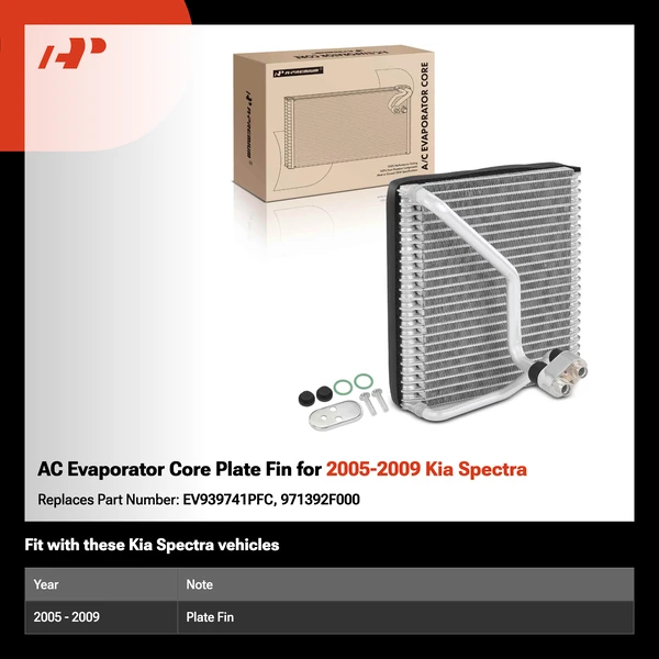 AC Evaporator Core Plate Fin for 2005-2009 Kia Spectra