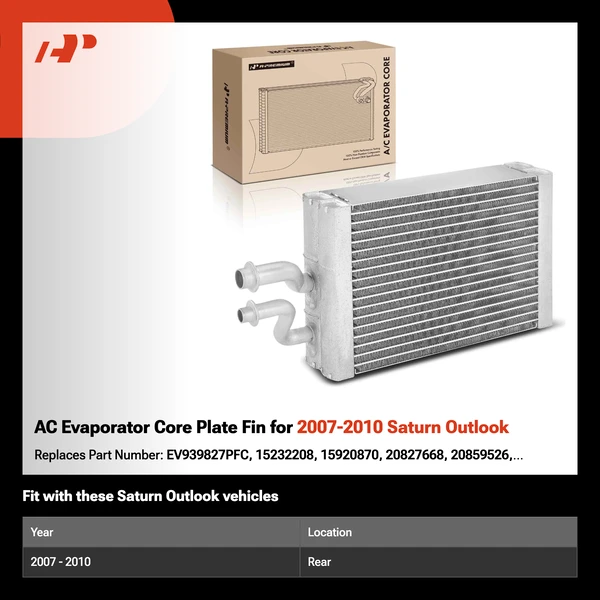 AC Evaporator Core Plate Fin for 2007-2010 Saturn Outlook