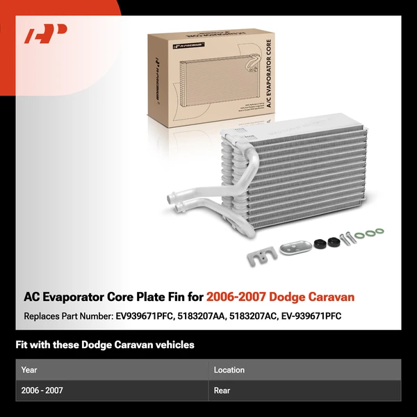 AC Evaporator Core Plate Fin for 2006-2007 Dodge Caravan