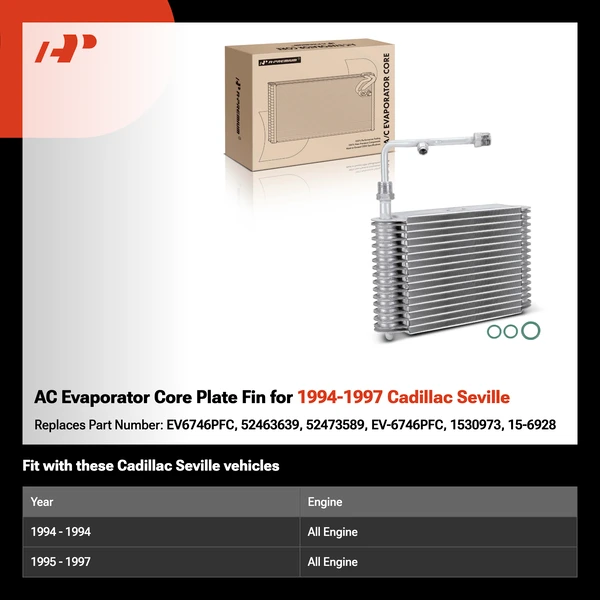 AC Evaporator Core Plate Fin for 1994-1997 Cadillac Seville