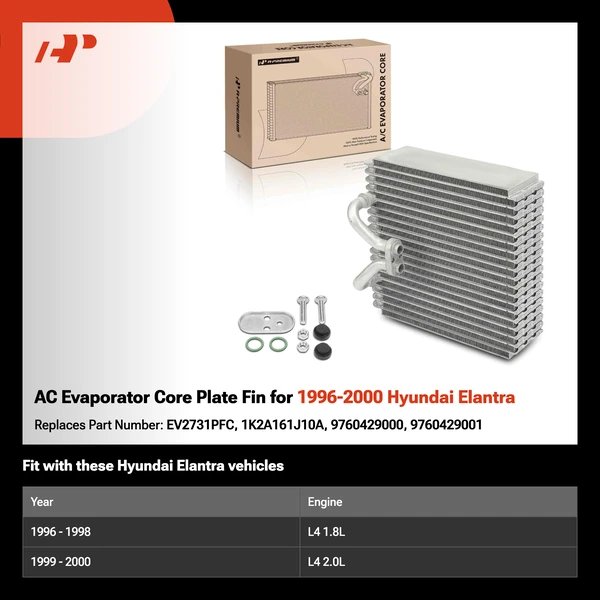 AC Evaporator Core Plate Fin for 1996-2000 Hyundai Elantra