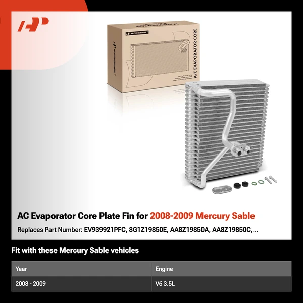 AC Evaporator Core Plate Fin for 2008-2009 Mercury Sable