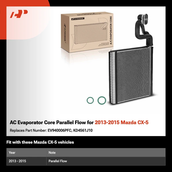 AC Evaporator Core Parallel Flow for 2013-2015 Mazda CX-5