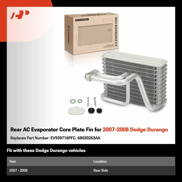 Rear AC Evaporator Core Plate Fin for 2007-2008 Dodge Durango