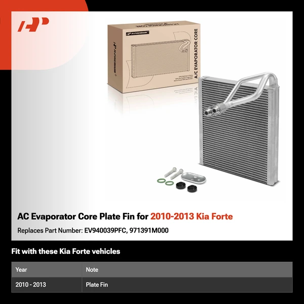 AC Evaporator Core Plate Fin for 2010-2013 Kia Forte