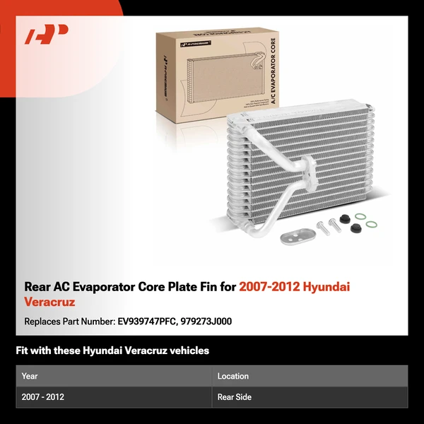 Rear AC Evaporator Core Plate Fin for 2007-2012 Hyundai Veracruz