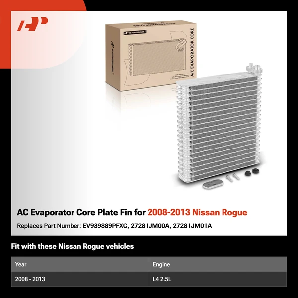 AC Evaporator Core Plate Fin for 2008-2013 Nissan Rogue