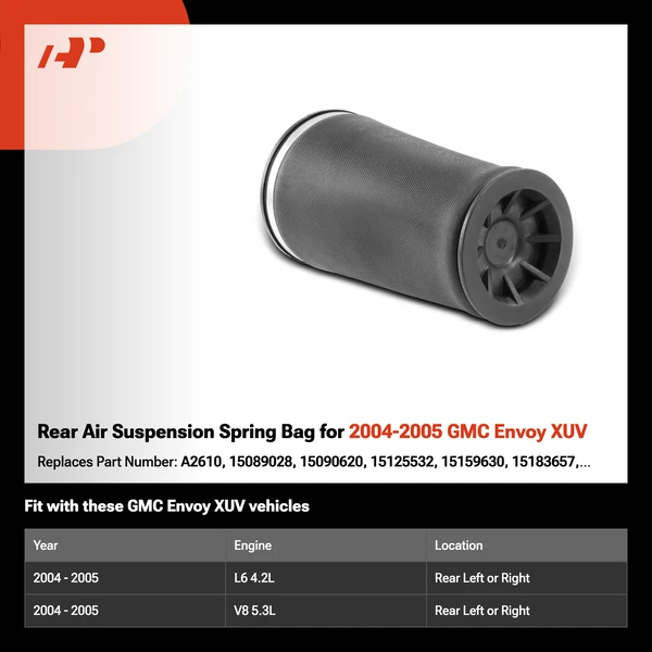 Rear Air Suspension Spring Bag for 2004-2005 GMC Envoy XUV