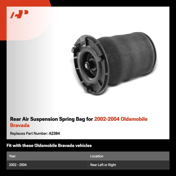 Rear Air Suspension Spring Bag for 2002-2004 Oldsmobile Bravada