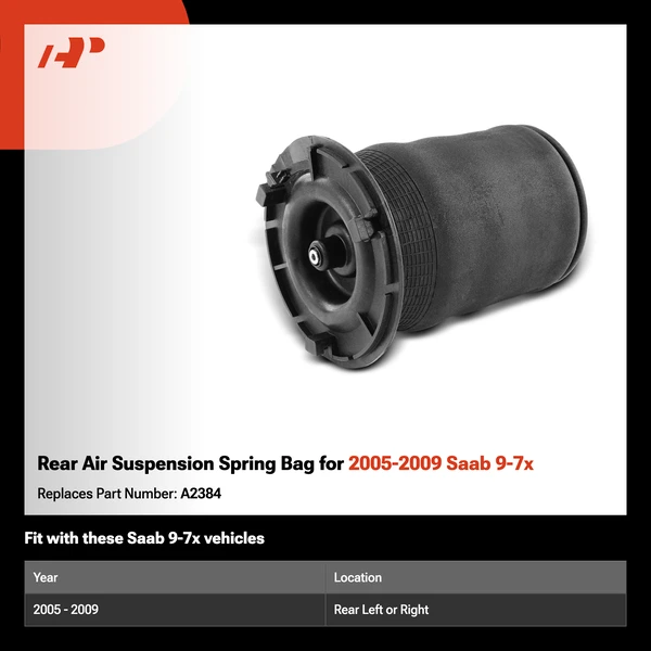Rear Air Suspension Spring Bag for 2005-2009 Saab 9-7x