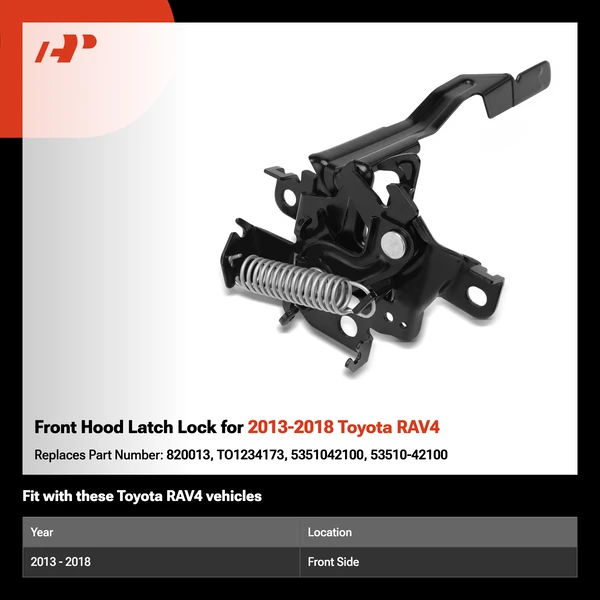 Front Hood Latch Lock for 2013-2018 Toyota RAV4