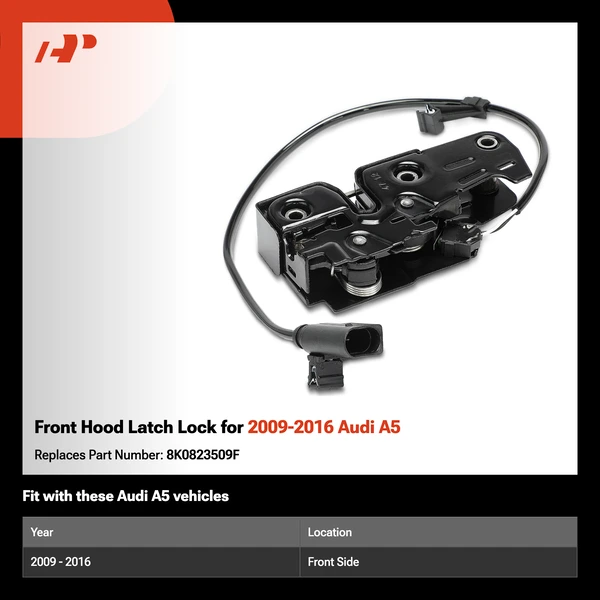 Front Hood Latch Lock for 2009-2016 Audi A5