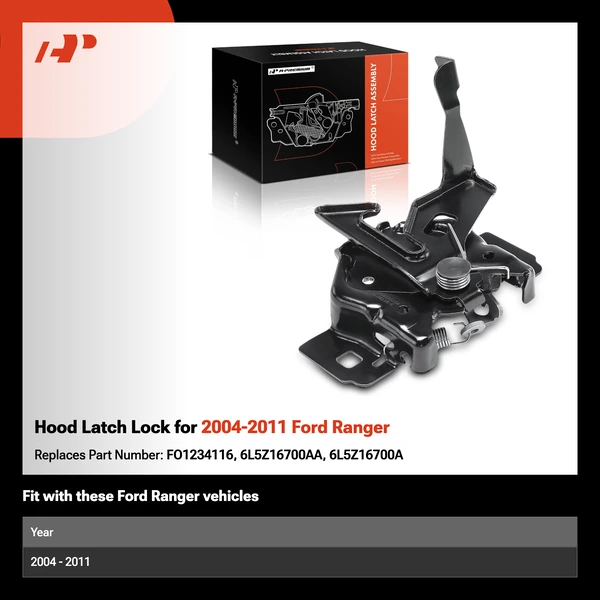 Hood Latch Lock for 2004-2011 Ford Ranger