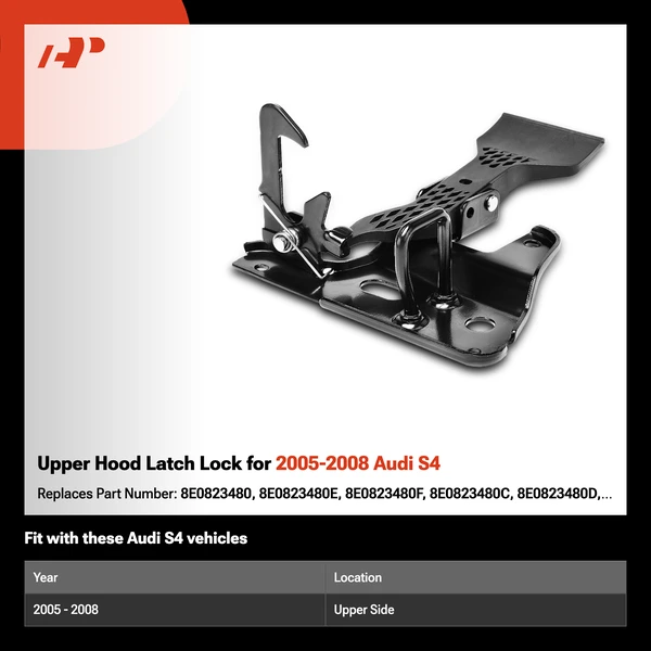 Upper Hood Latch Lock for 2005-2008 Audi S4