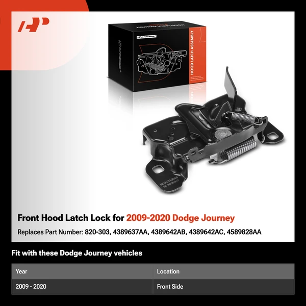 Front Hood Latch Lock for 2009-2020 Dodge Journey