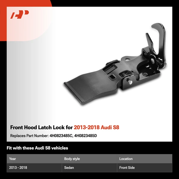 Front Hood Latch Lock for 2013-2018 Audi S8